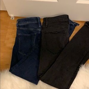 2 pairs of Abercrombie skinny jeans